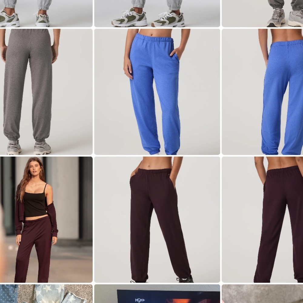 3 pairs Vuori Halo Modern sweatpants - Raison, Heather and Iris. Large. NEW